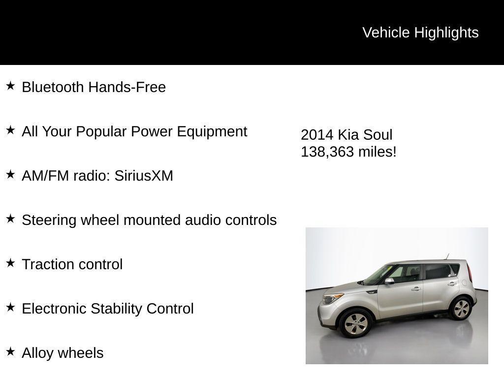 used 2014 Kia Soul car, priced at $6,751