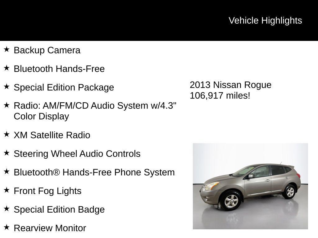 used 2013 Nissan Rogue car, priced at $7,990