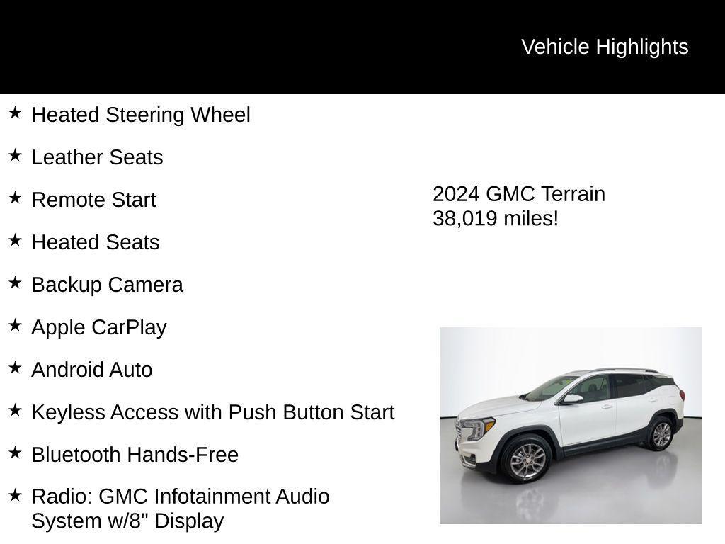 used 2024 GMC Terrain car, priced at $24,000