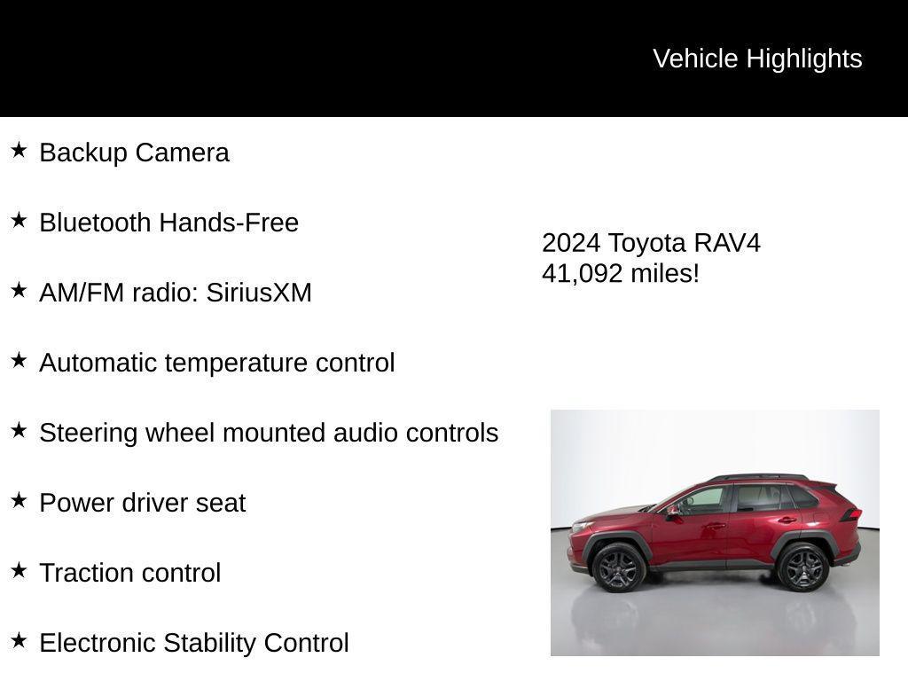 used 2024 Toyota RAV4 car, priced at $32,490