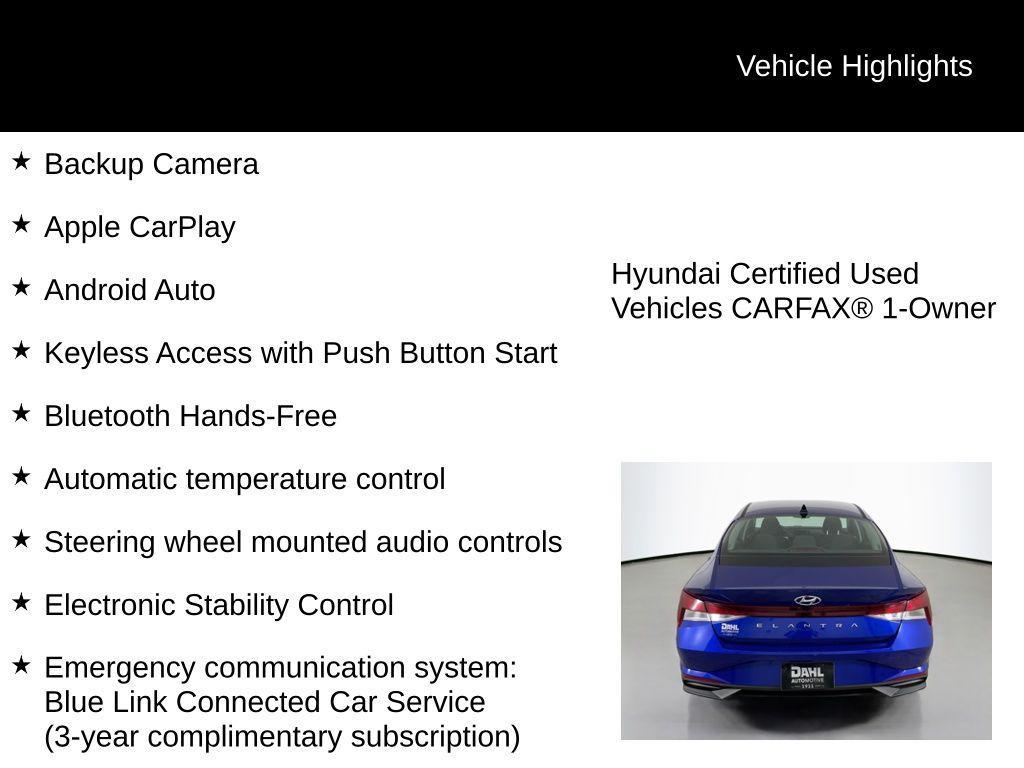 used 2023 Hyundai Elantra car, priced at $19,399
