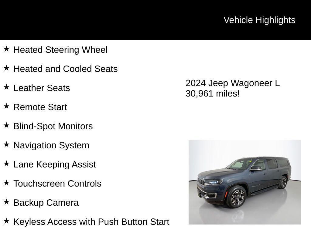 used 2024 Jeep Wagoneer L car, priced at $54,750