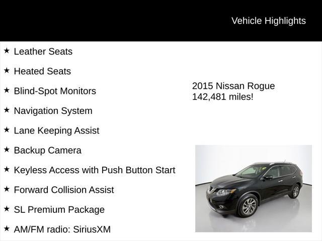 used 2015 Nissan Rogue car, priced at $9,911