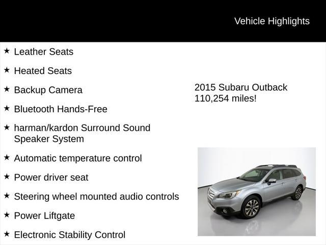 used 2015 Subaru Outback car, priced at $13,750