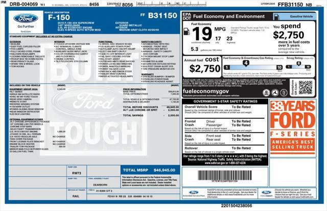used 2015 Ford F-150 car, priced at $14,998