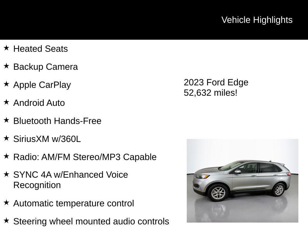 used 2023 Ford Edge car, priced at $21,495