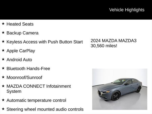 used 2024 Mazda Mazda3 car, priced at $23,979