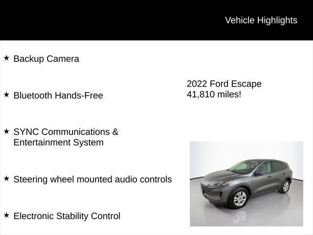 used 2022 Ford Escape car, priced at $18,998