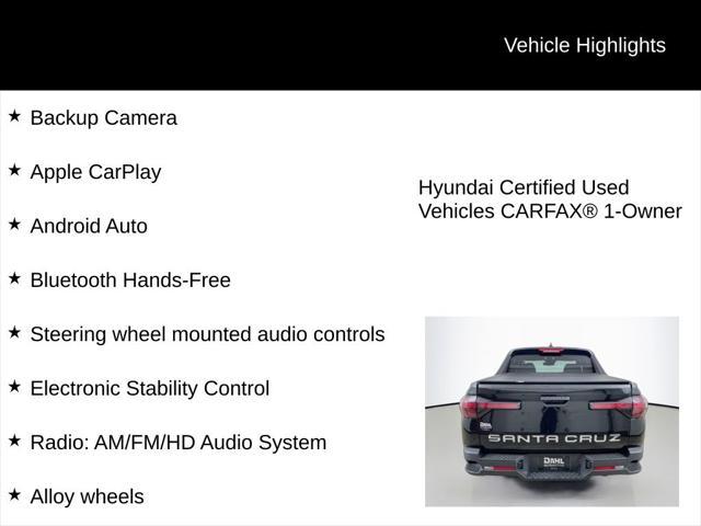 used 2023 Hyundai SANTA CRUZ car, priced at $25,490