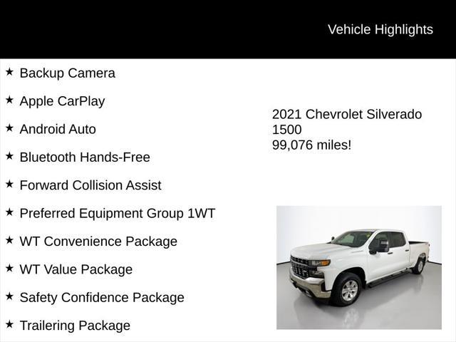 used 2021 Chevrolet Silverado 1500 car, priced at $26,494