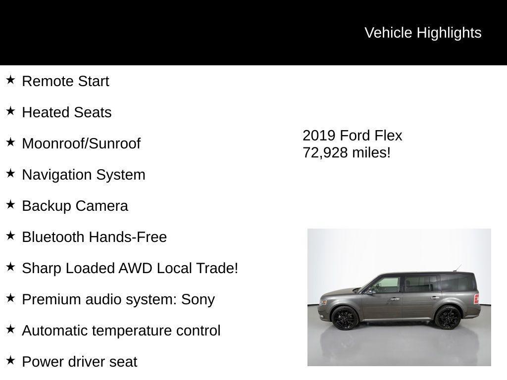 used 2019 Ford Flex car, priced at $20,000