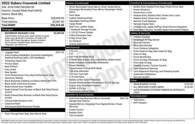 used 2022 Subaru Crosstrek car, priced at $27,988