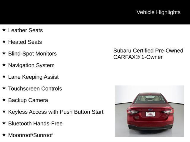 used 2024 Subaru Legacy car, priced at $28,998