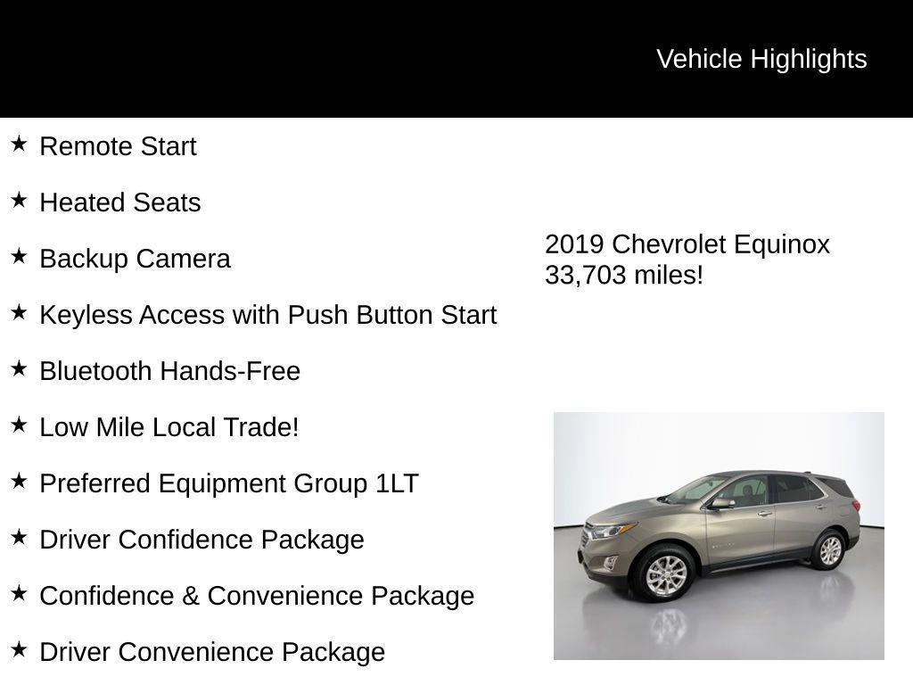 used 2019 Chevrolet Equinox car, priced at $19,390
