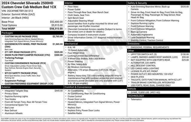 used 2024 Chevrolet Silverado 2500 car, priced at $50,999