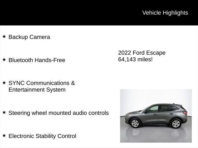 used 2022 Ford Escape car, priced at $17,794