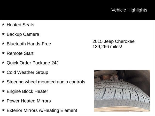 used 2015 Jeep Cherokee car, priced at $9,790