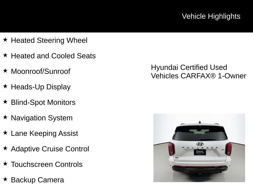used 2025 Hyundai Palisade car, priced at $45,999