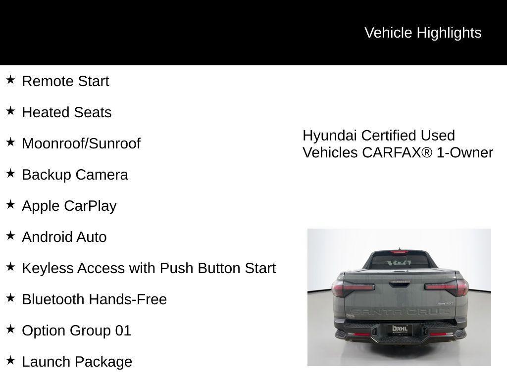 used 2023 Hyundai SANTA CRUZ car, priced at $27,990