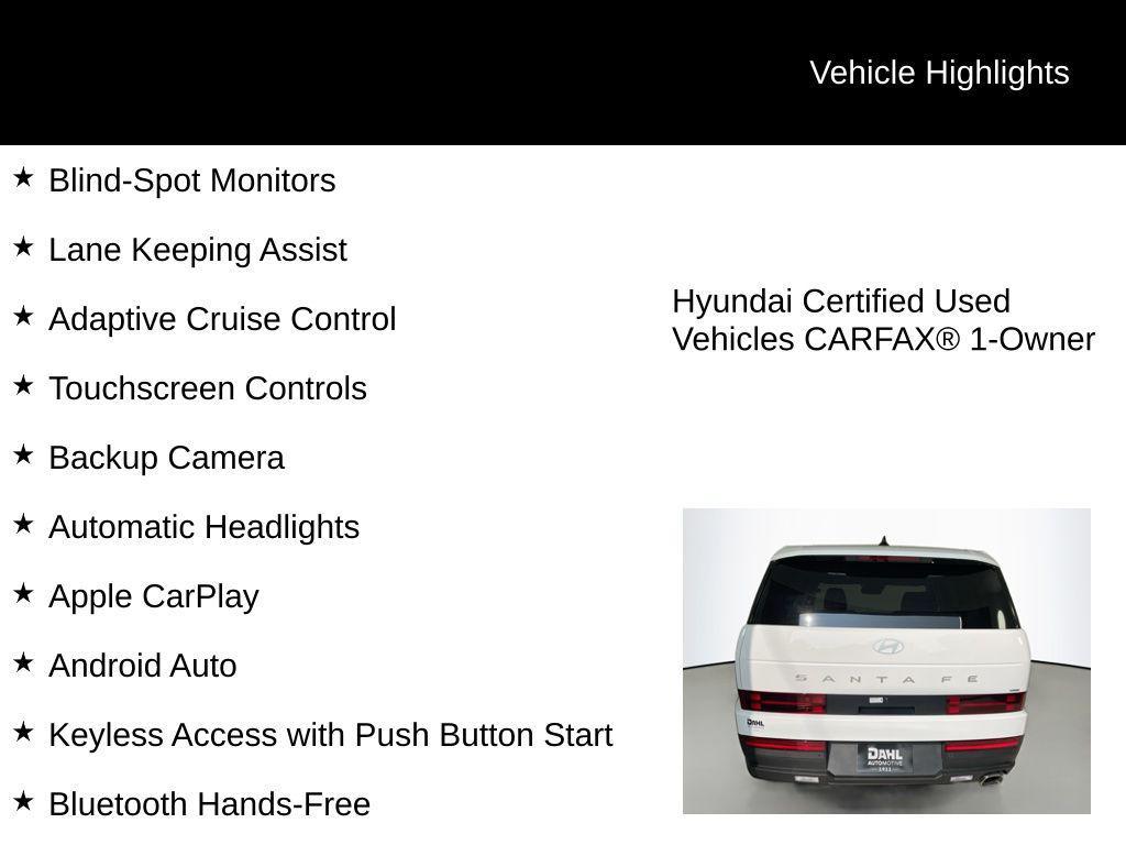used 2025 Hyundai Santa Fe car, priced at $32,690