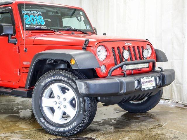 used 2016 Jeep Wrangler car, priced at $17,365