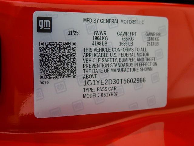 new 2026 Chevrolet Corvette car, priced at $139,190