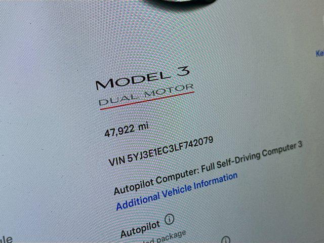 used 2020 Tesla Model 3 car, priced at $25,897