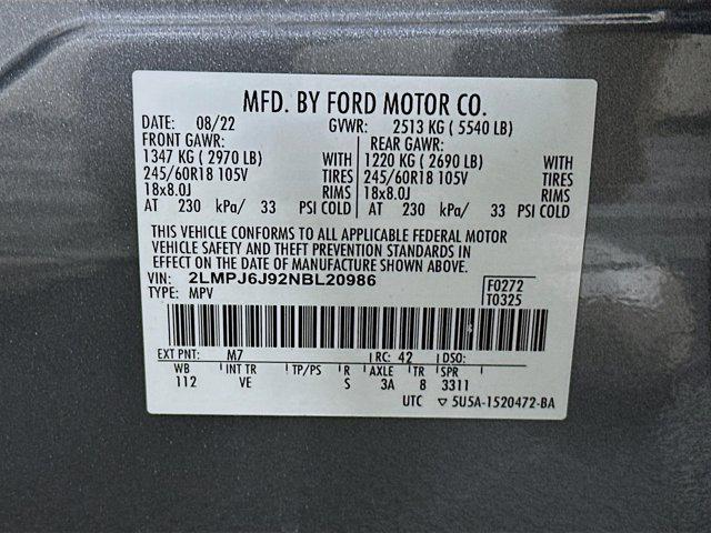 used 2022 Lincoln Nautilus car, priced at $25,497