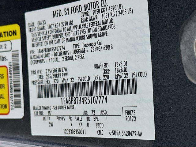 used 2024 Ford Mustang car, priced at $27,197
