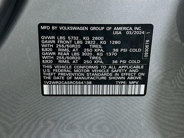 used 2024 Volkswagen Atlas car, priced at $29,697