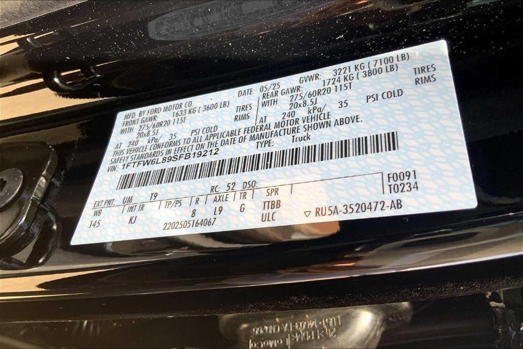 new 2025 Ford F-150 car, priced at $70,495