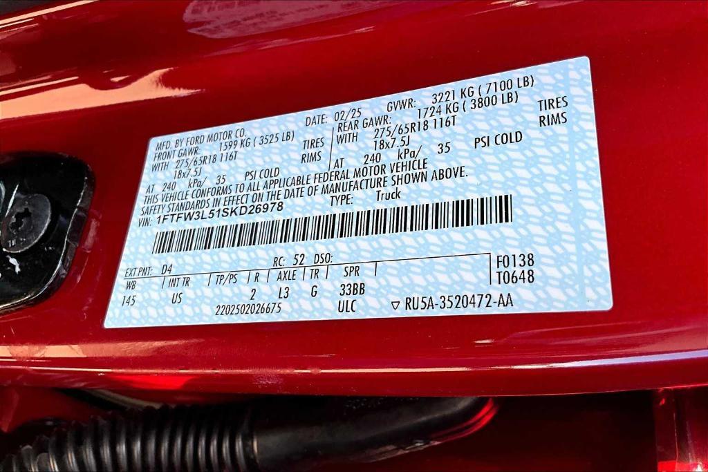new 2025 Ford F-150 car, priced at $56,475