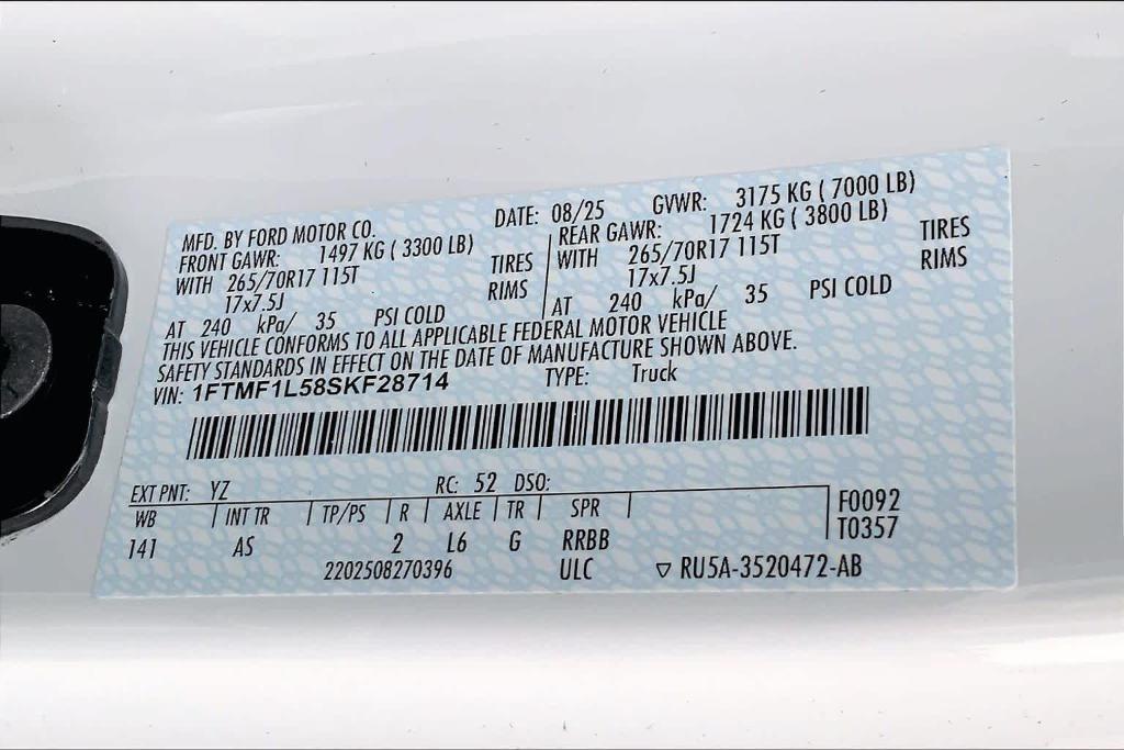 new 2025 Ford F-150 car, priced at $47,000