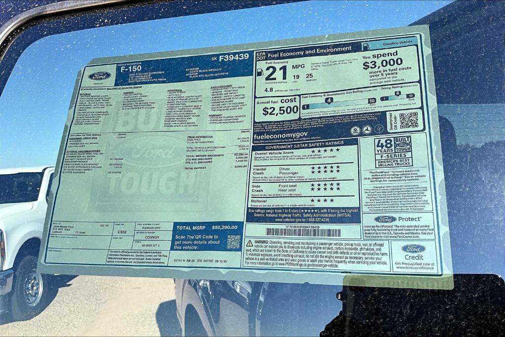 new 2025 Ford F-150 car, priced at $44,290