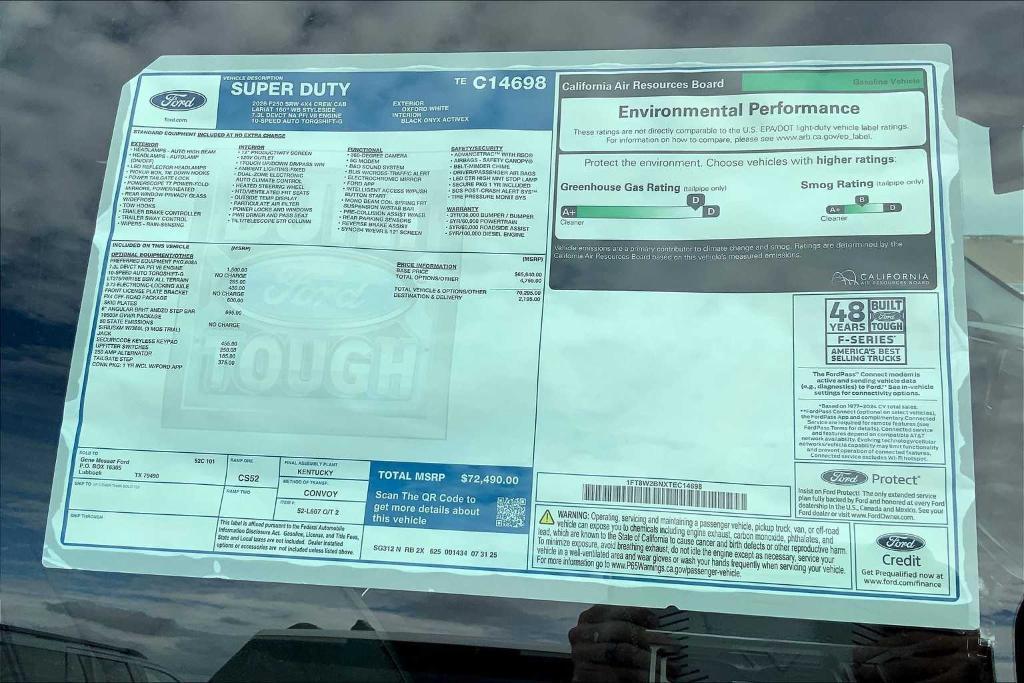 new 2026 Ford F-250 car, priced at $69,990