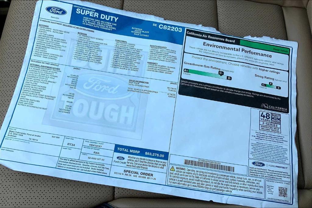 new 2025 Ford F-350 car, priced at $78,275