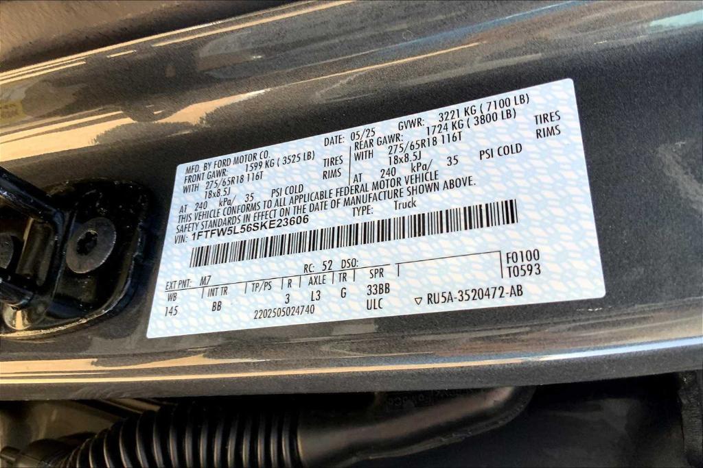 new 2025 Ford F-150 car, priced at $62,450