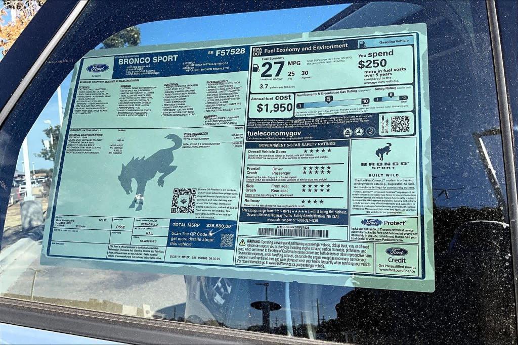 new 2025 Ford Bronco Sport car, priced at $32,830