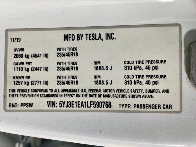 used 2020 Tesla Model 3 car, priced at $16,977
