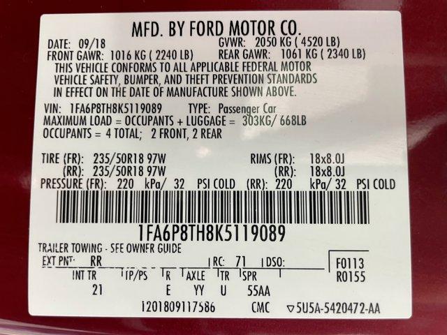 used 2019 Ford Mustang car, priced at $18,477