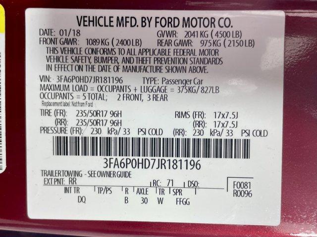 used 2018 Ford Fusion car, priced at $11,977