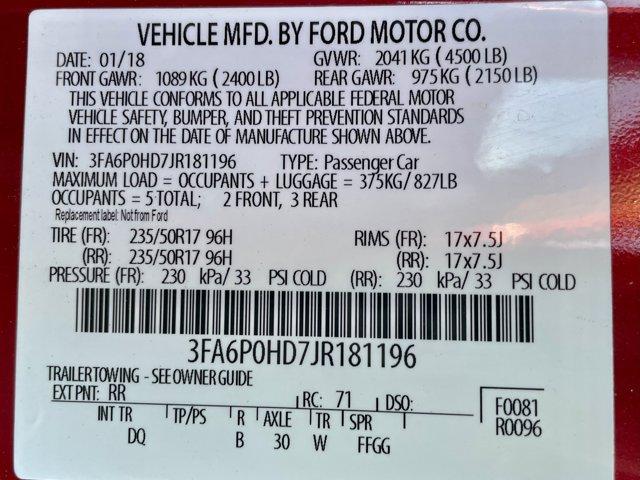 used 2018 Ford Fusion car, priced at $12,977