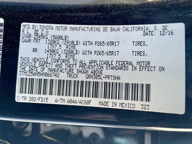 used 2017 Toyota Tacoma car, priced at $31,977