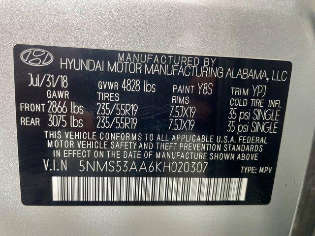 used 2019 Hyundai Santa Fe car, priced at $17,977