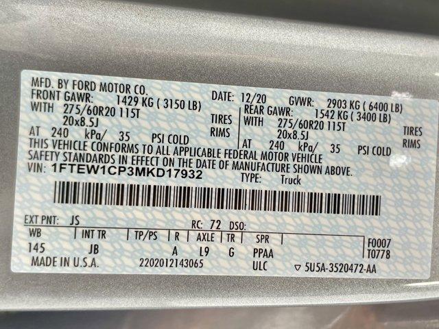 used 2021 Ford F-150 car, priced at $26,477