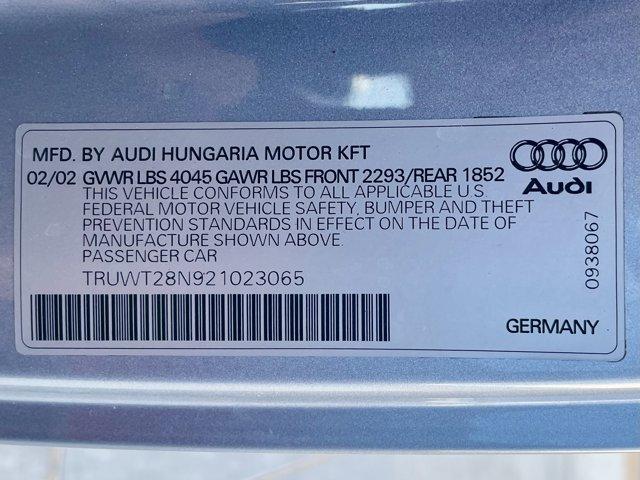 used 2002 Audi TT car, priced at $12,977