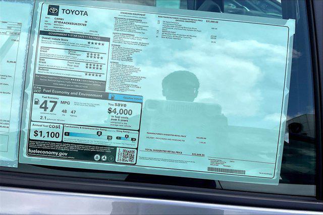 new 2025 Toyota Camry car, priced at $32,067