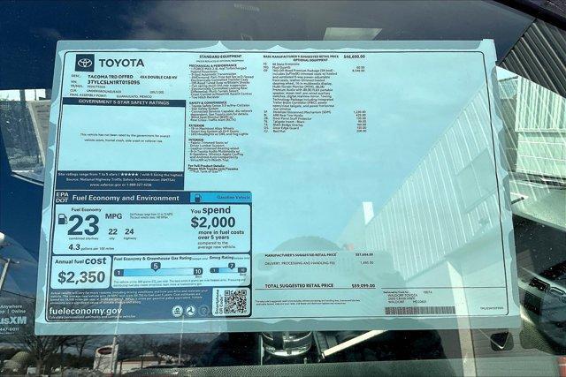 new 2024 Toyota Tacoma Hybrid car, priced at $55,142