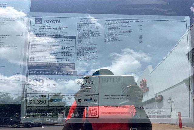 new 2025 Toyota RAV4 Hybrid car, priced at $38,978