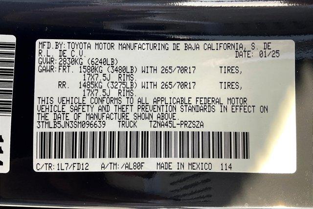 new 2025 Toyota Tacoma car, priced at $43,708
